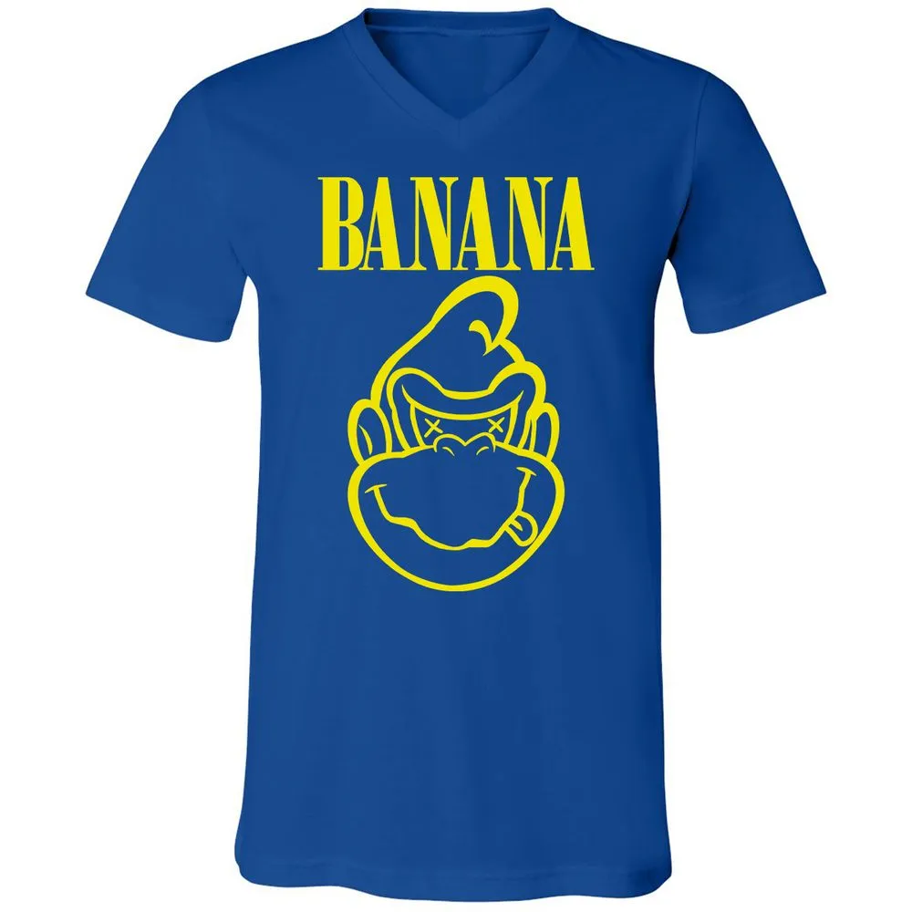 Unisex V-Neck T-Shirt - T8AWCFGJ - True Royal - 4