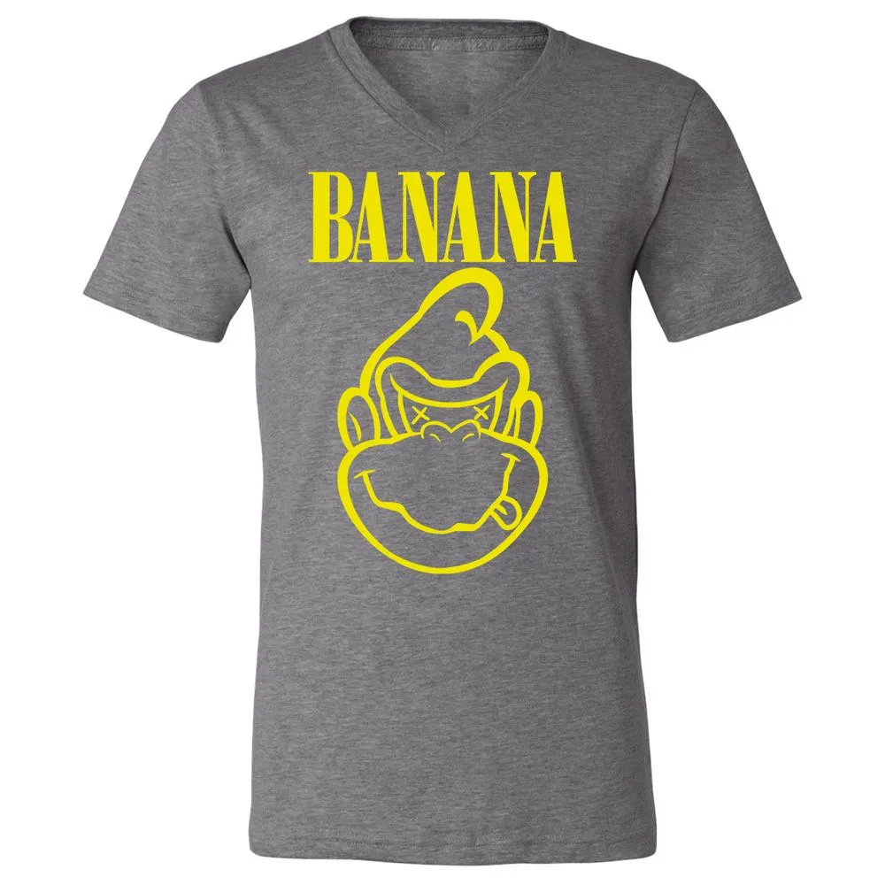 Unisex V-Neck T-Shirt - T8AWCFGJ - Deep Heather - 13