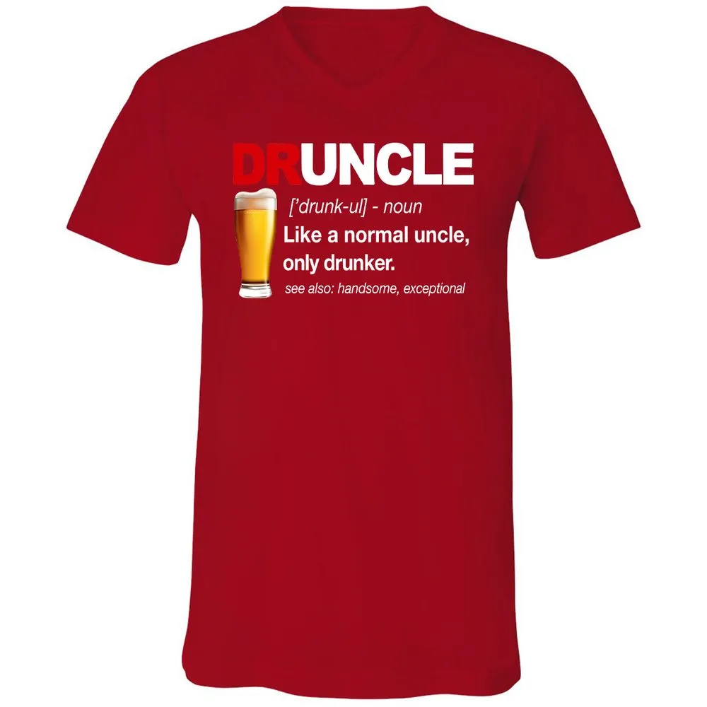 Unisex V-Neck T-Shirt - ALXRFY2L - Red - 3