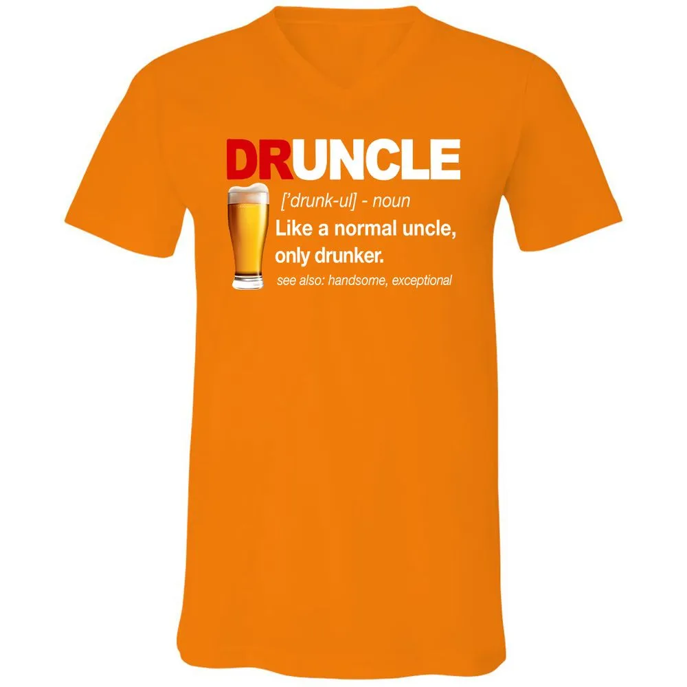Unisex V-Neck T-Shirt - ALXRFY2L - Orange - 11