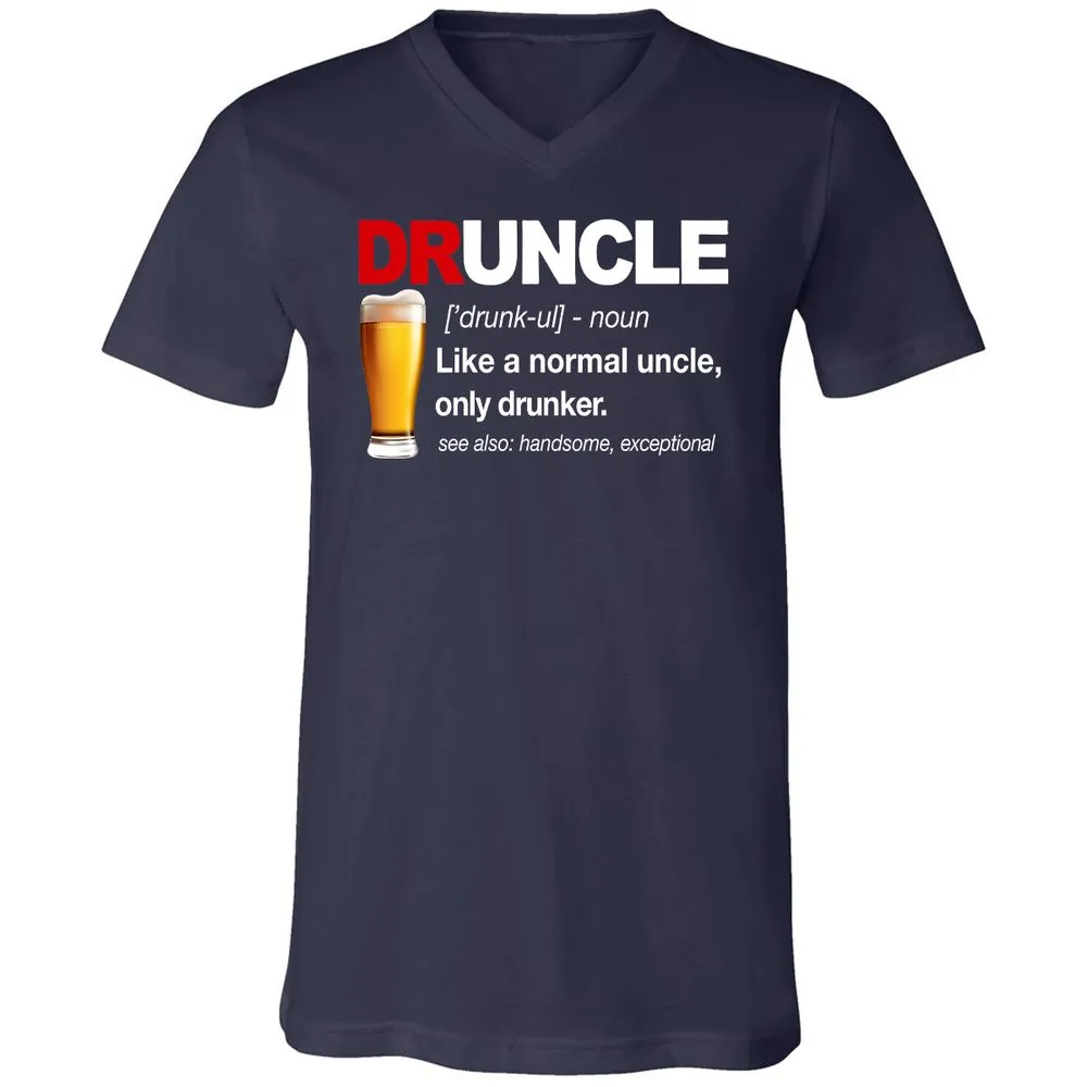 Unisex V-Neck T-Shirt - ALXRFY2L - Navy - 2