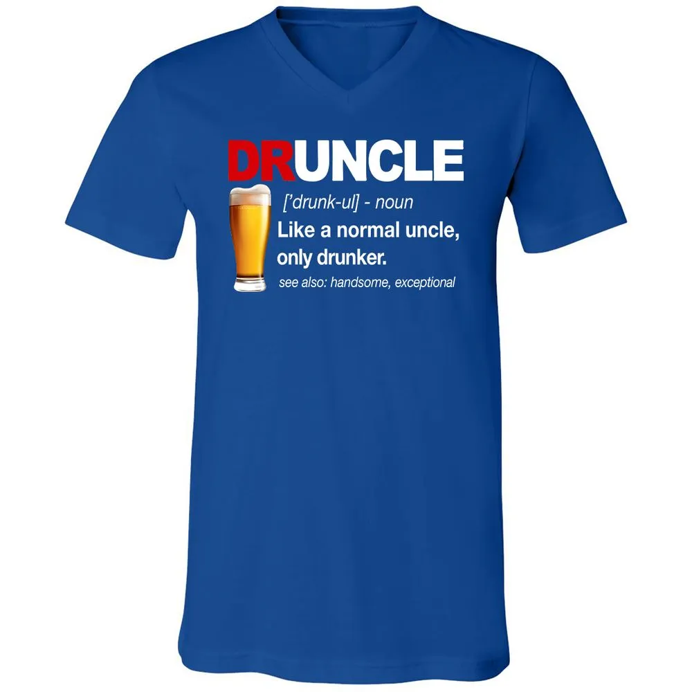 Unisex V-Neck T-Shirt - ALXRFY2L - True Royal - 4