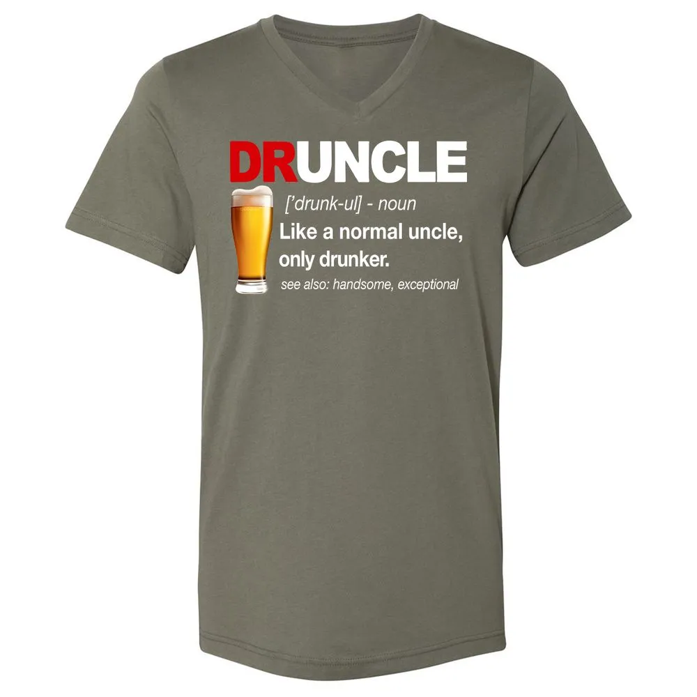 Unisex V-Neck T-Shirt - ALXRFY2L - Military Green - 10