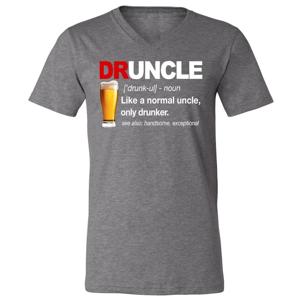 Unisex V-Neck T-Shirt - ALXRFY2L - Deep Heather - 13
