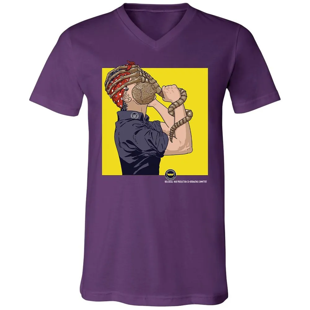 Unisex V-Neck T-Shirt - 2SHD2C9N - Team Purple - 9