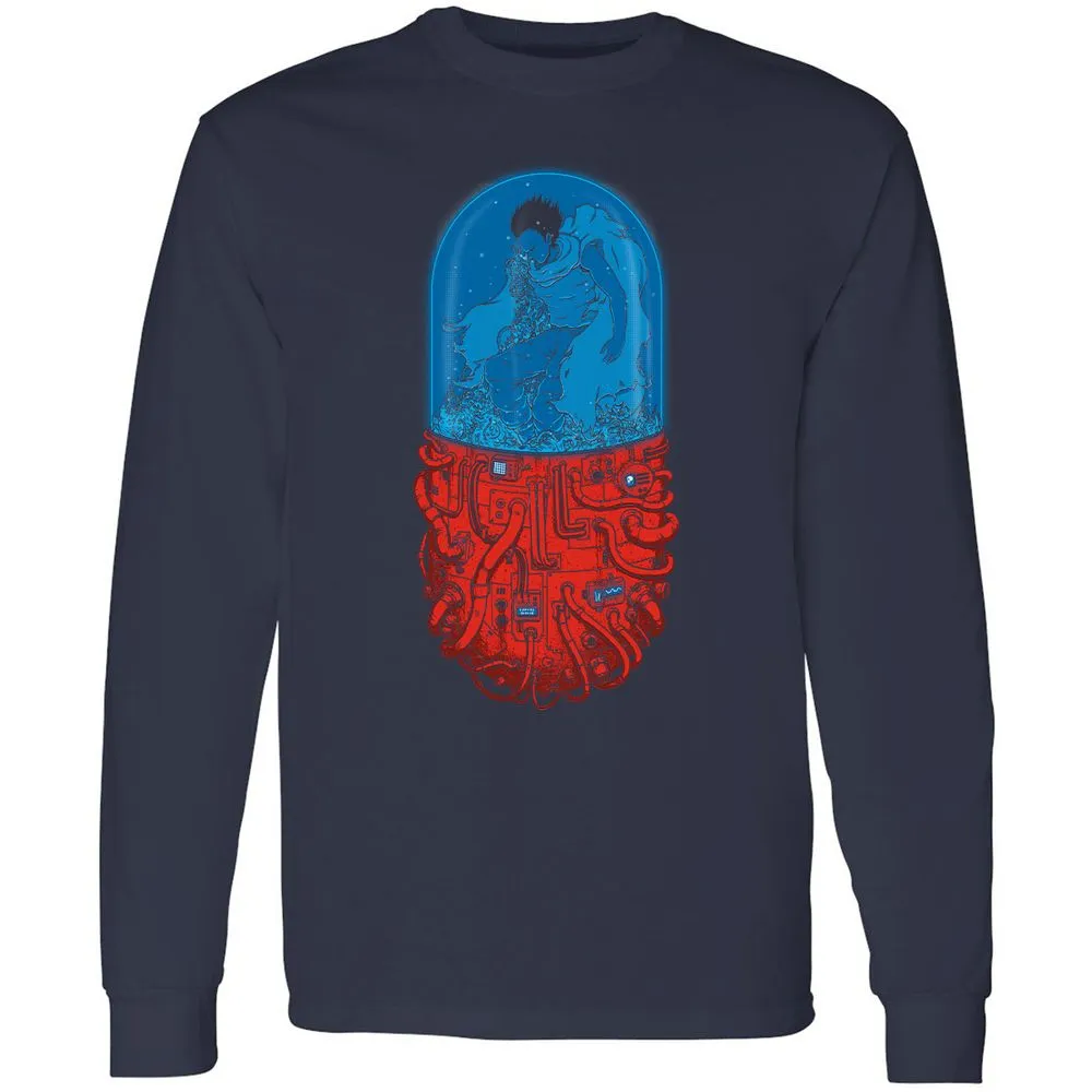 Long Sleeve T-Shirt - 2XMUPGBV - Navy - 2