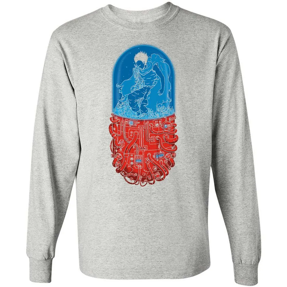 Long Sleeve T-Shirt - 2XMUPGBV - Ash - 7