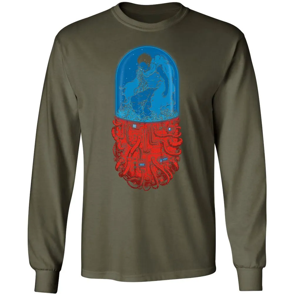 Long Sleeve T-Shirt - 2XMUPGBV - Military Green - 16