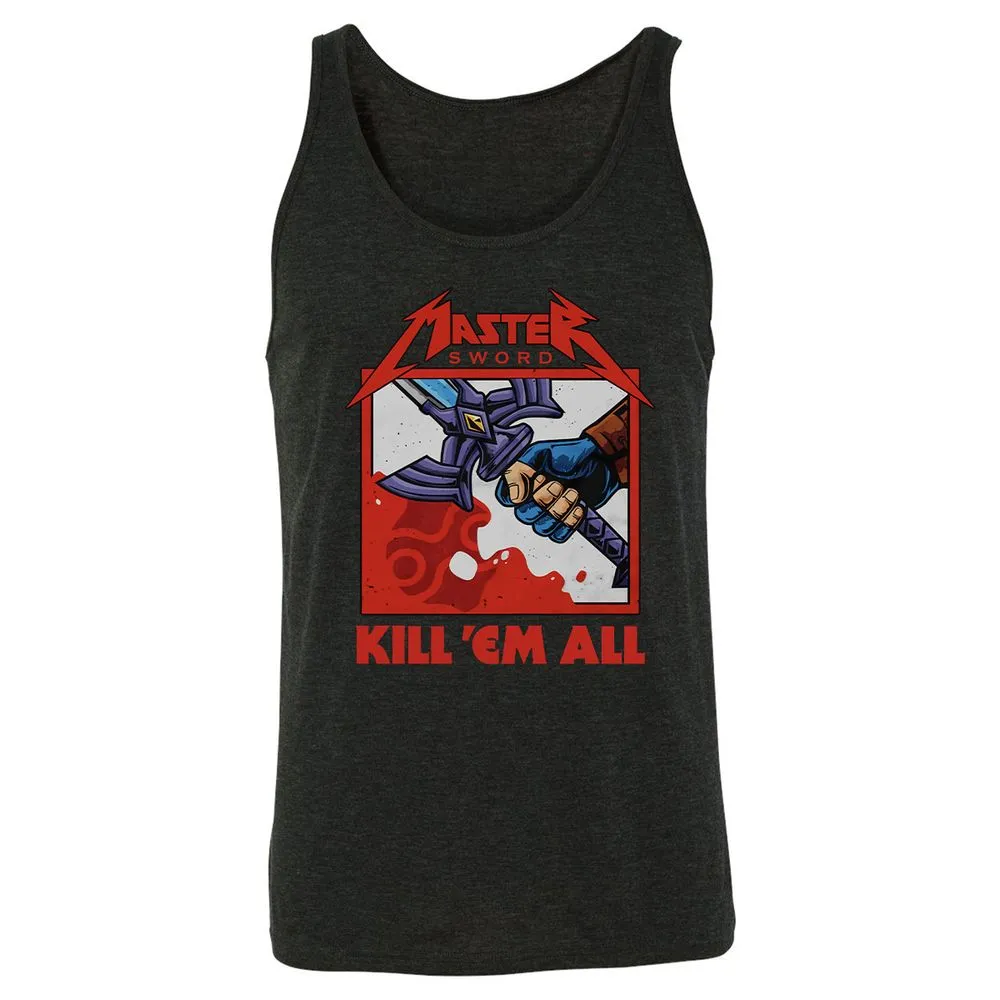 Unisex Jersey Tank - 5DFYA7MQ - Charcoal Black Triblend - 5