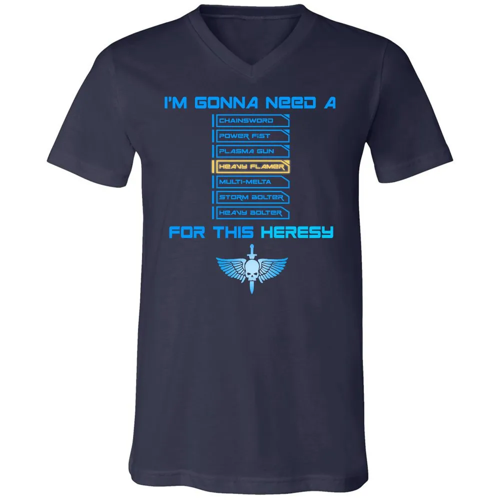Unisex V-Neck T-Shirt - BLZQ53P1 - Navy - 2
