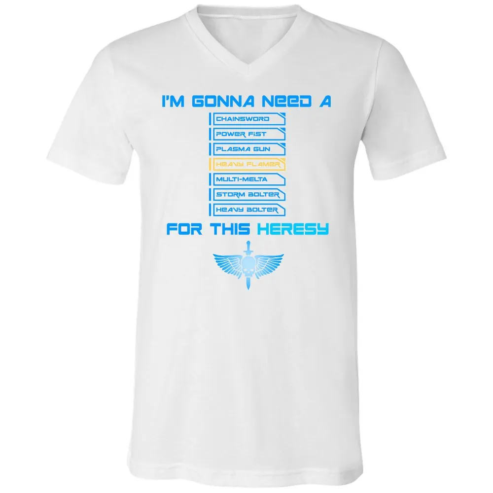Unisex V-Neck T-Shirt - BLZQ53P1 - White - 5