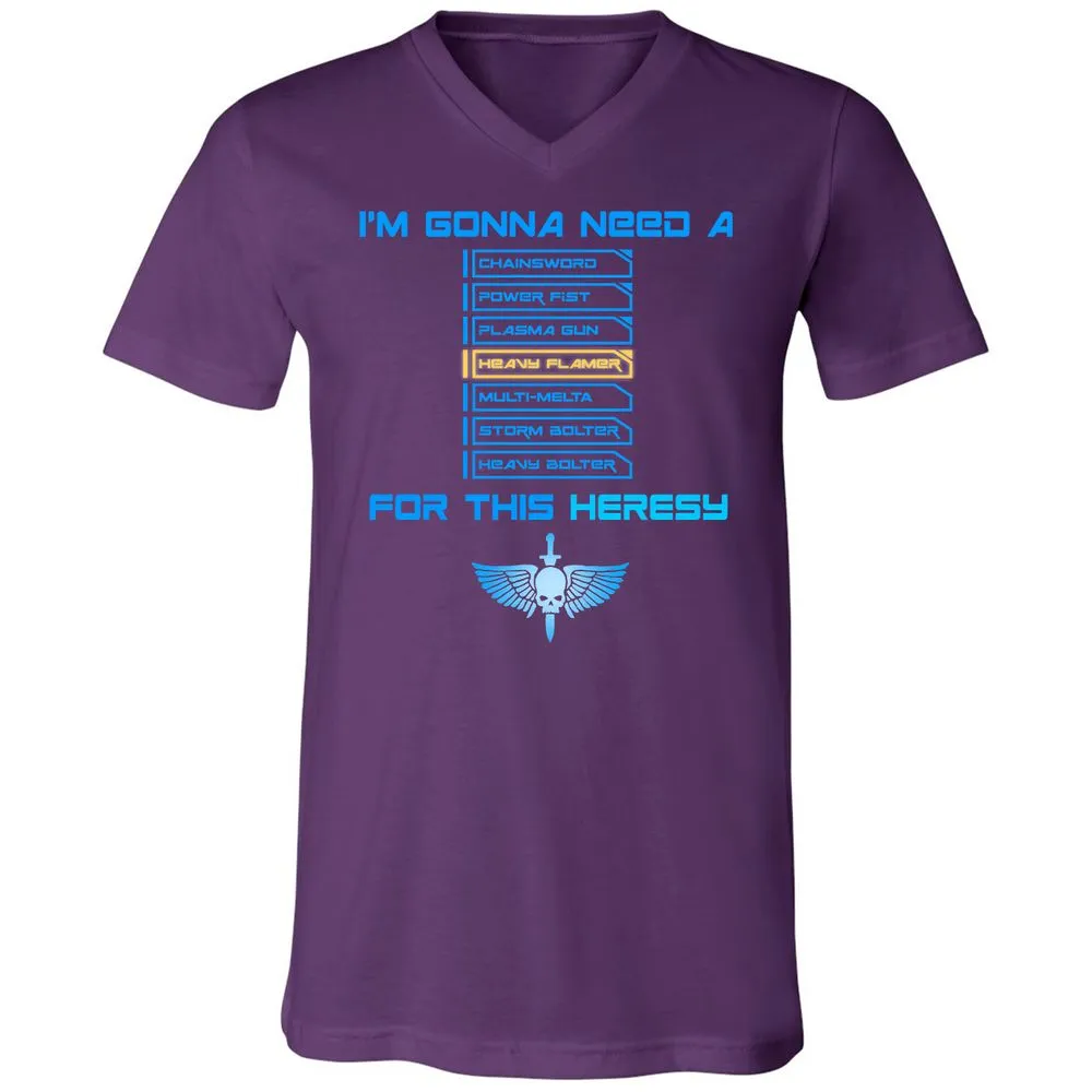 Unisex V-Neck T-Shirt - BLZQ53P1 - Team Purple - 9
