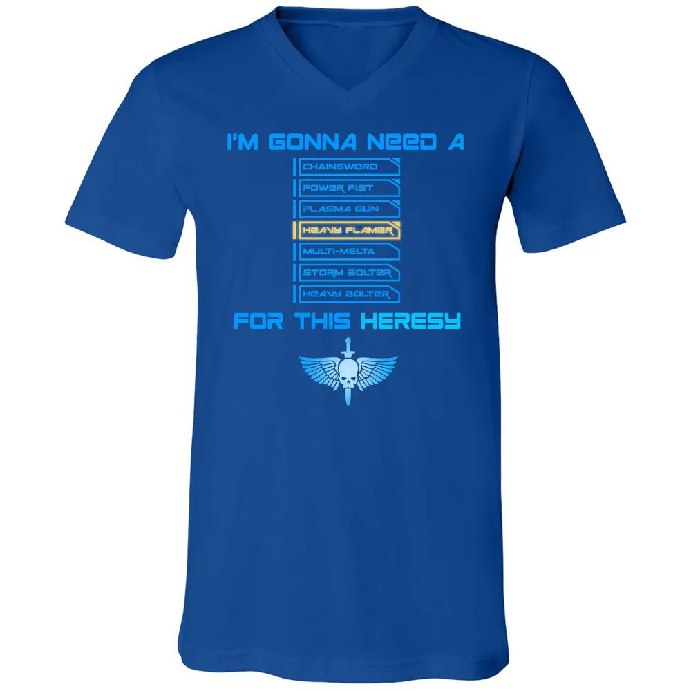 Unisex V-Neck T-Shirt - BLZQ53P1 - True Royal - 4