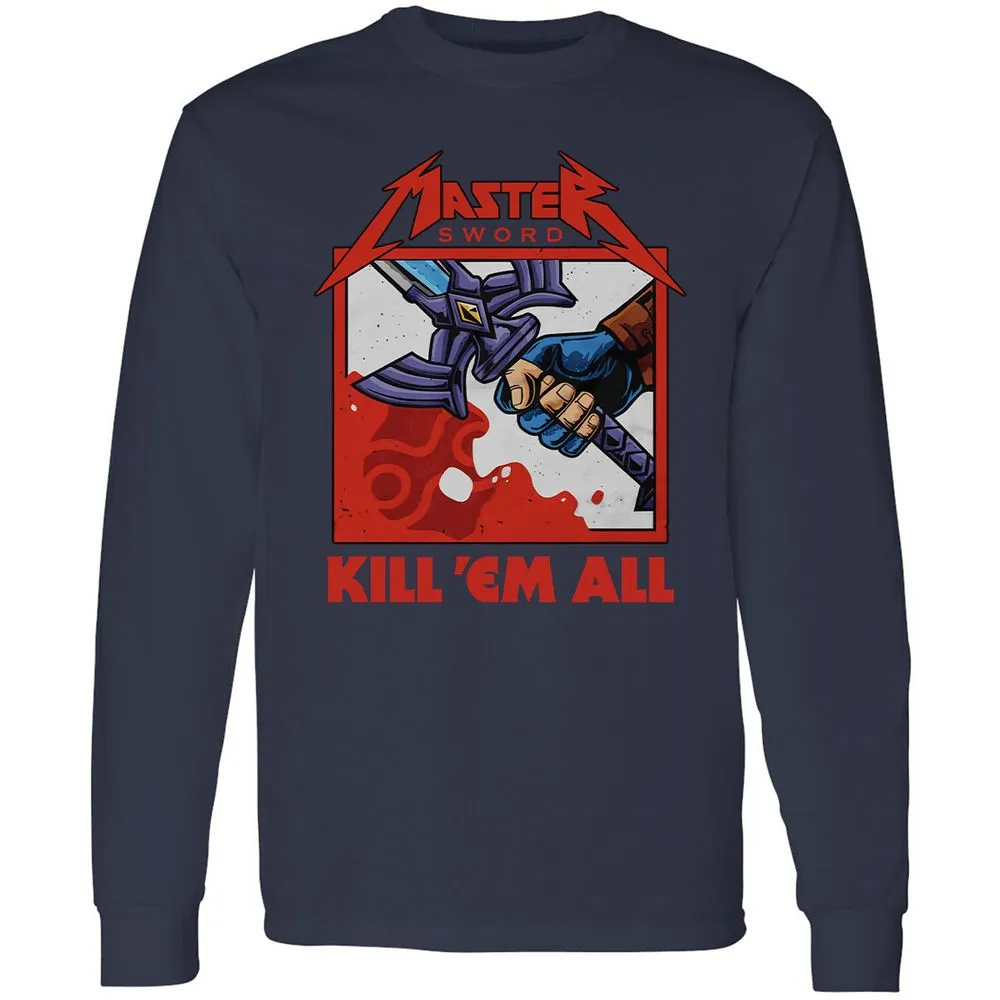 Long Sleeve T-Shirt - ABVFSN4Y - Navy - 2