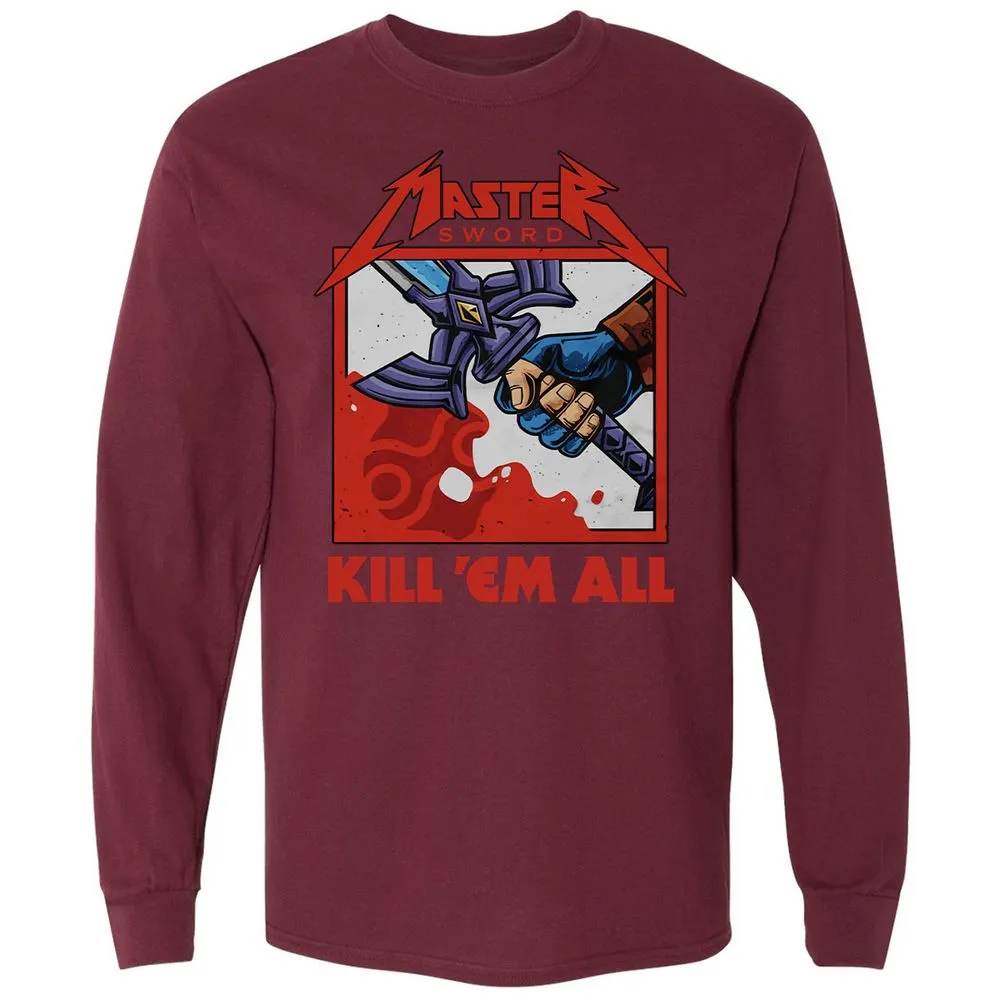 Long Sleeve T-Shirt - ABVFSN4Y - Maroon - 11