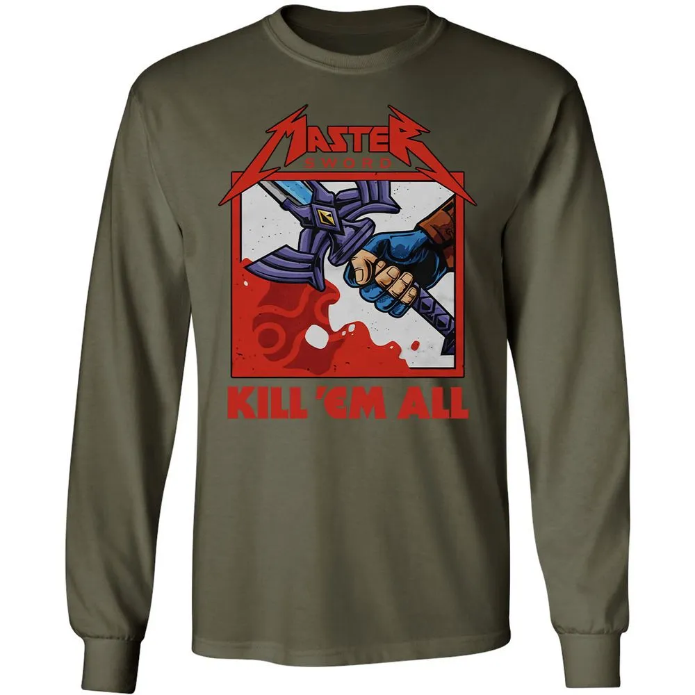 Long Sleeve T-Shirt - ABVFSN4Y - Military Green - 16