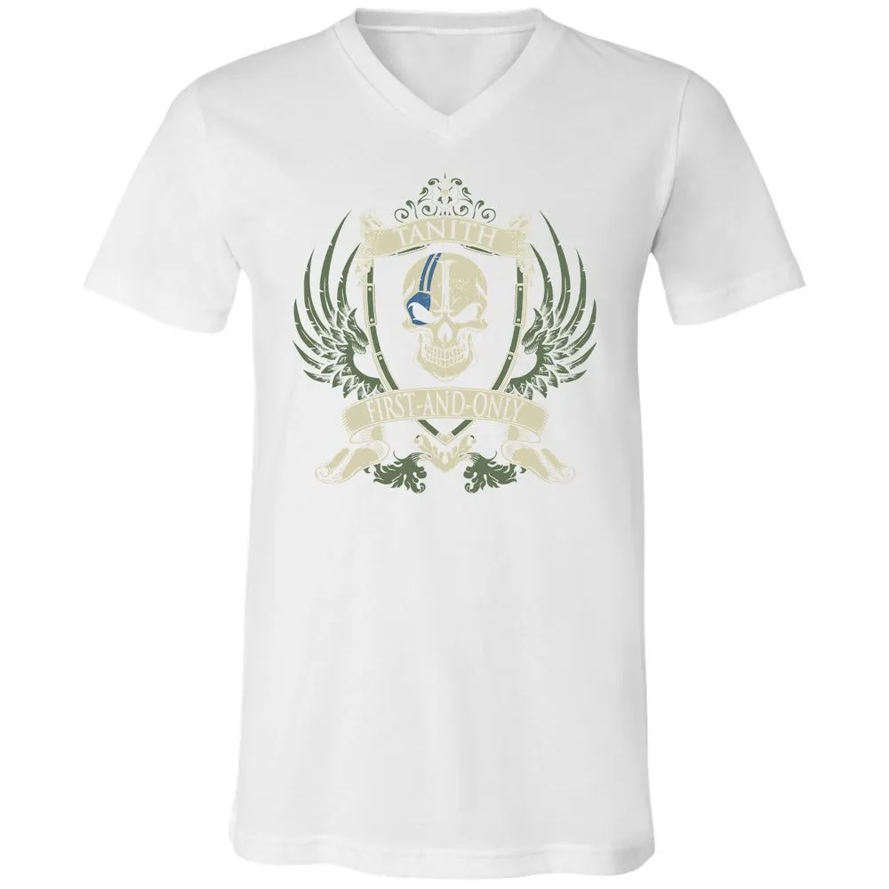 Unisex V-Neck T-Shirt - TB9X2YL2 - White - 5