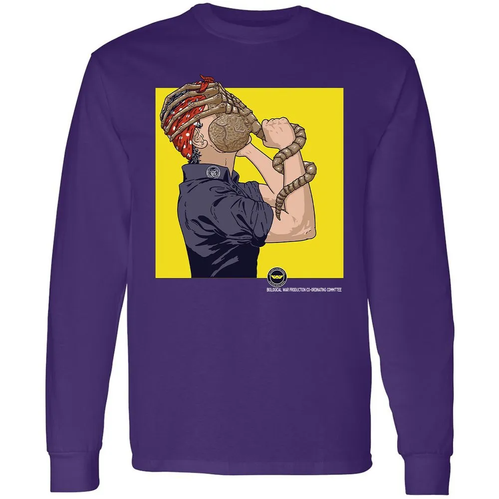 Long Sleeve T-Shirt - XFJ5VGWD - Purple - 13