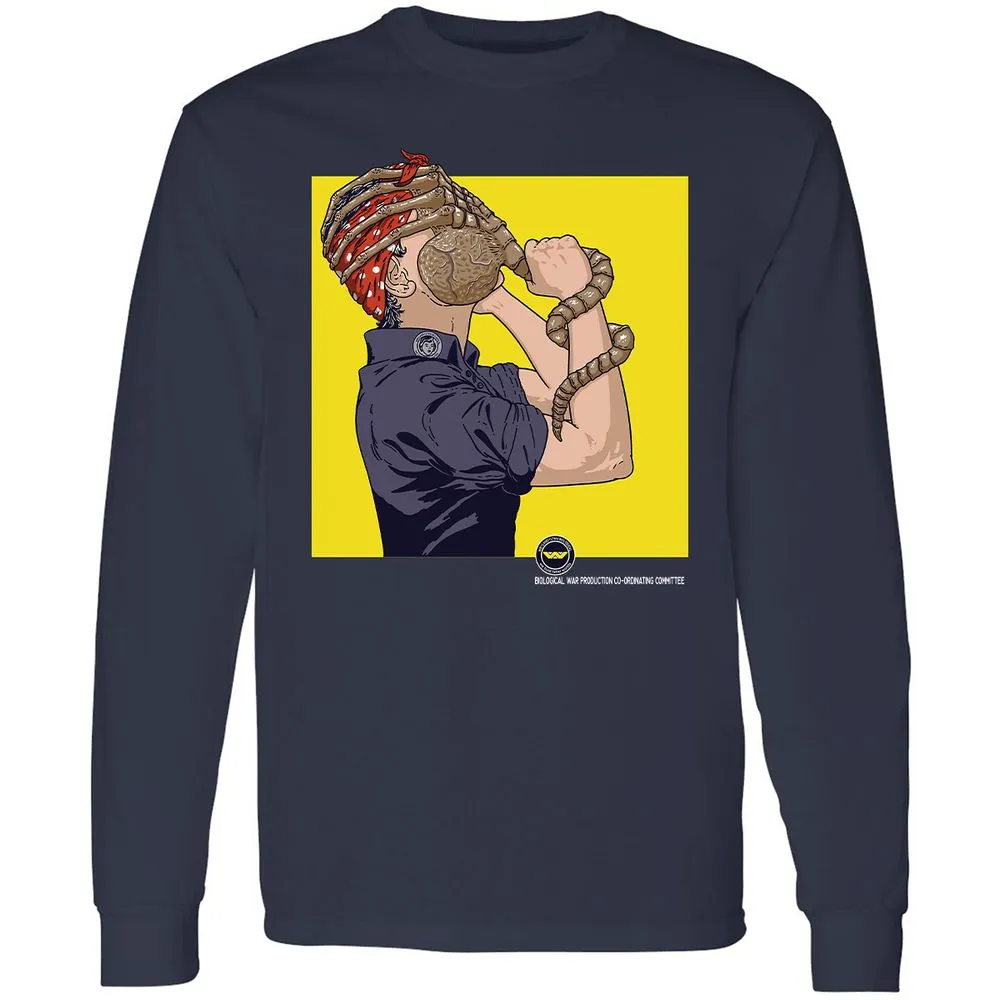 Long Sleeve T-Shirt - XFJ5VGWD - Navy - 2