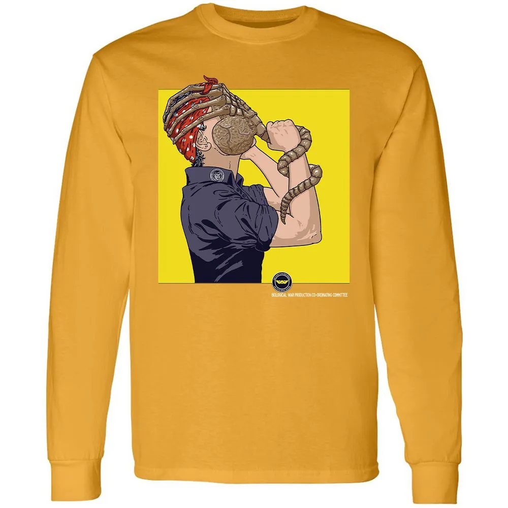 Long Sleeve T-Shirt - XFJ5VGWD - Gold - 9