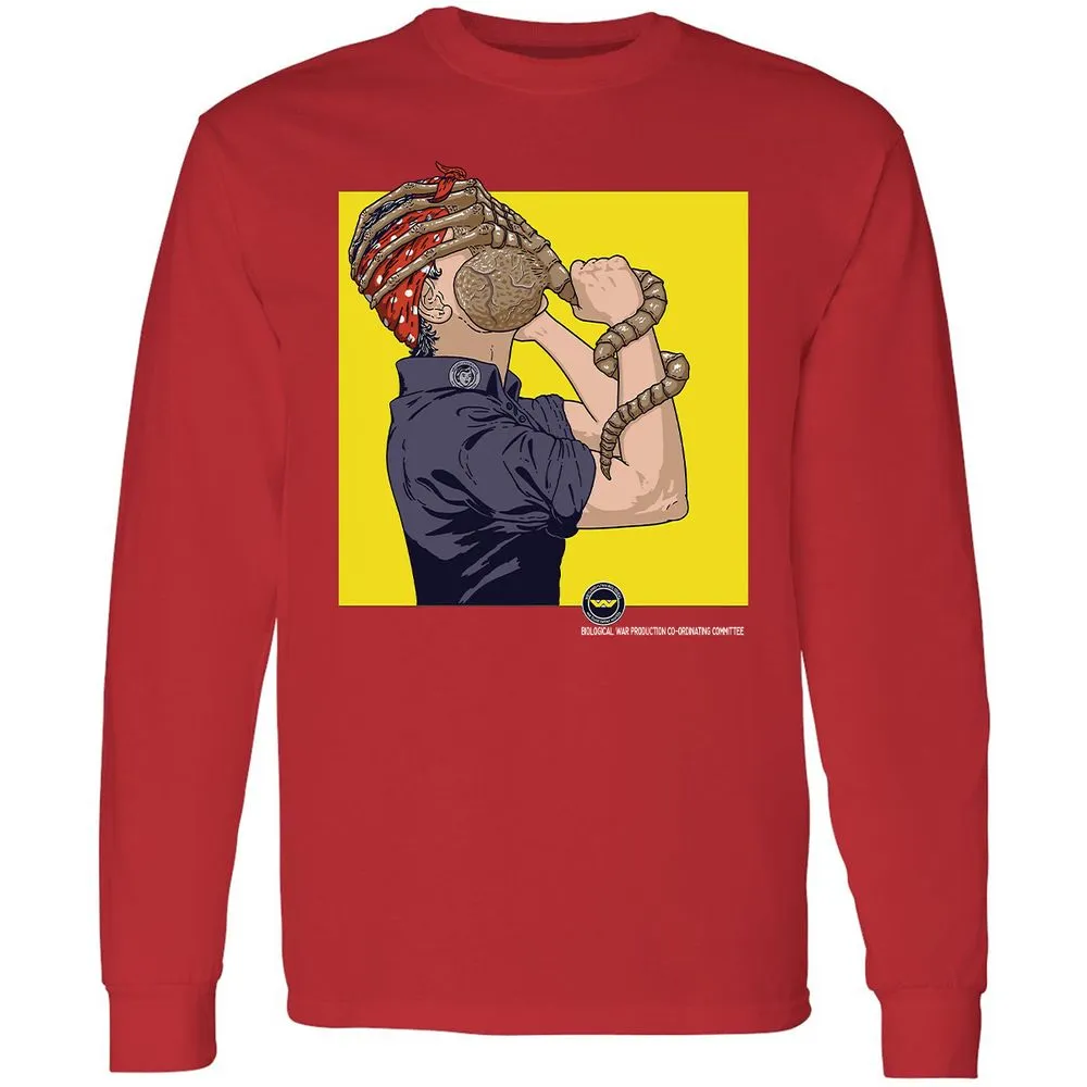 Long Sleeve T-Shirt - XFJ5VGWD - Red - 14