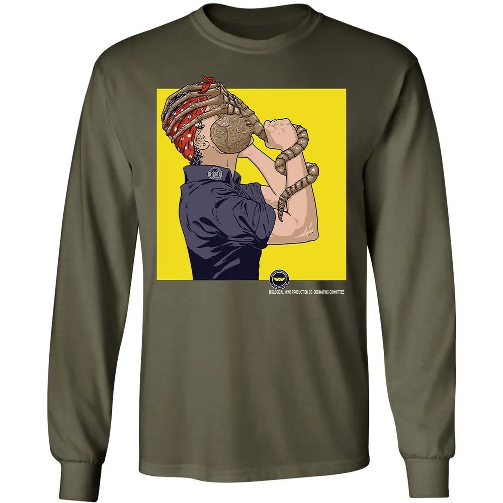 Long Sleeve T-Shirt - XFJ5VGWD - Military Green - 16