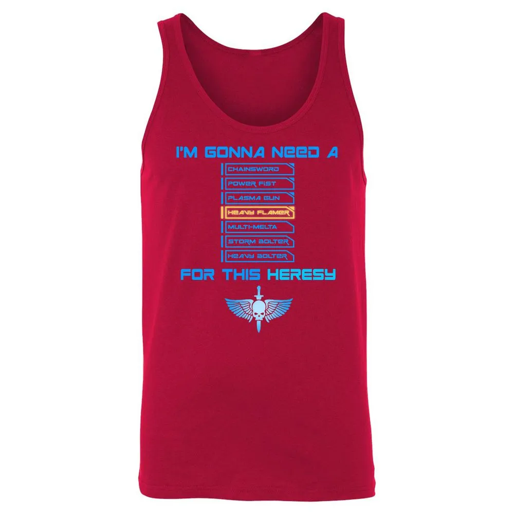 Unisex Jersey Tank - PQJE39VE - Red - 11