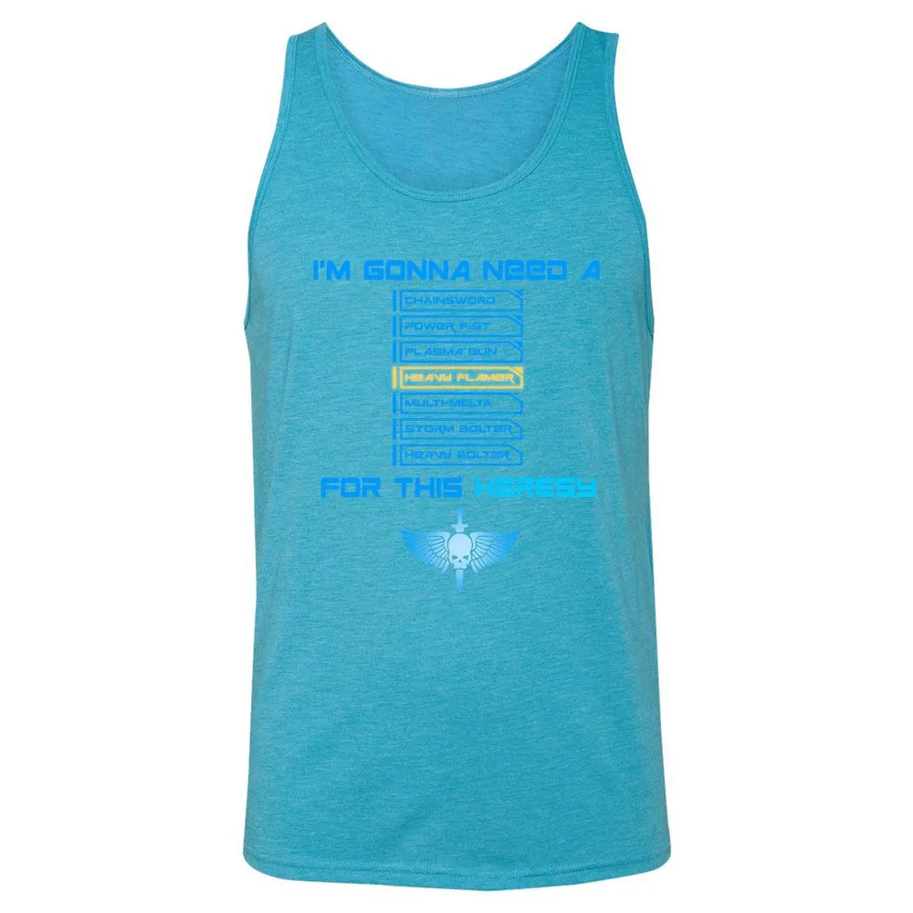 Unisex Jersey Tank - PQJE39VE - Aqua Triblend - 3
