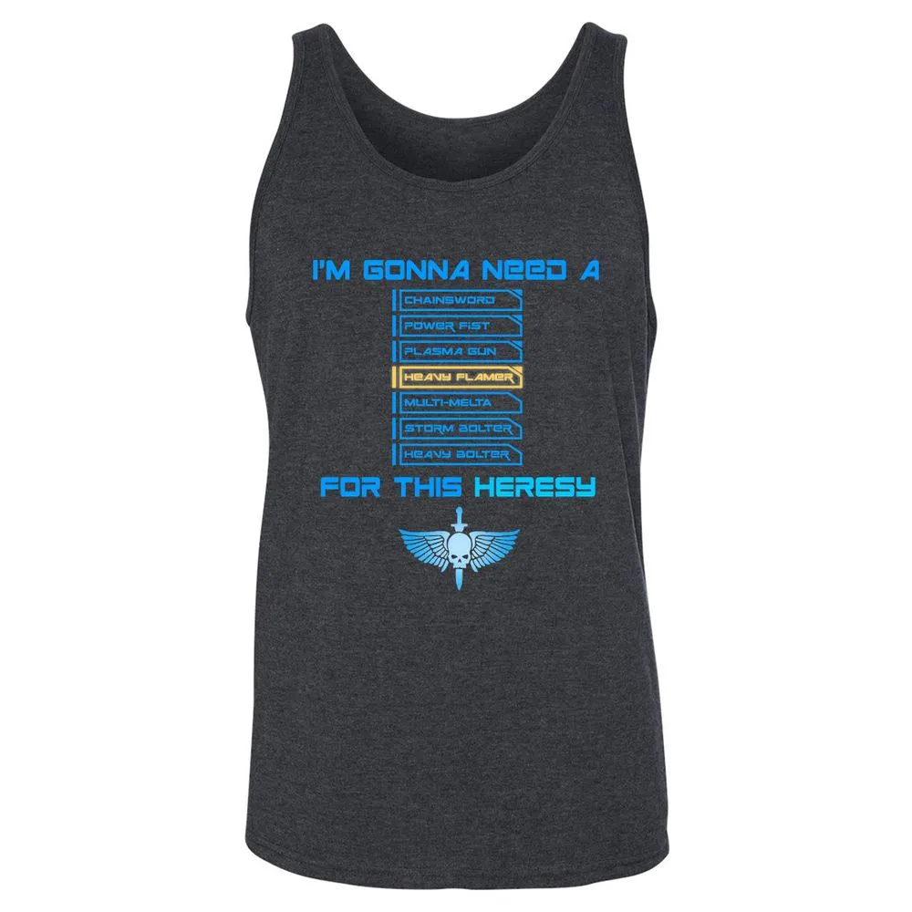 Unisex Jersey Tank - PQJE39VE - Dark Grey Heather - 6