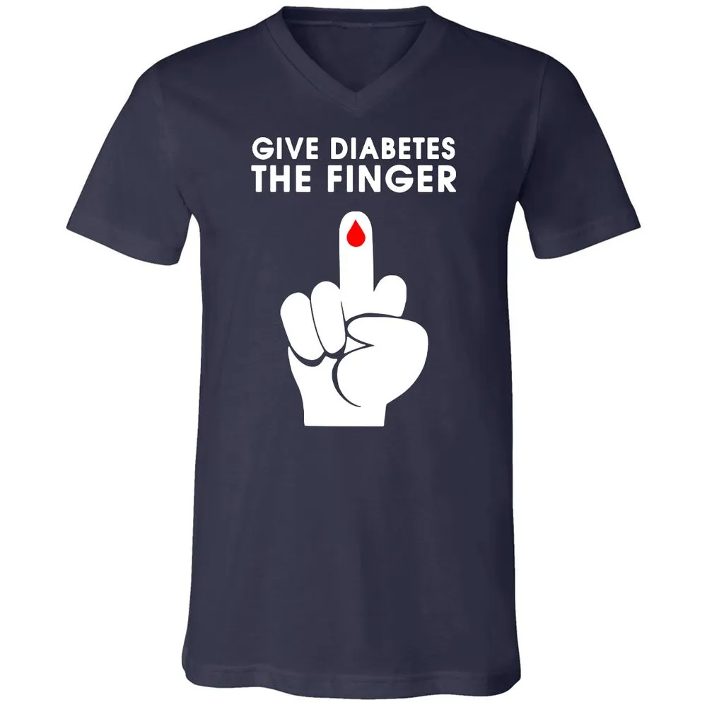 Unisex V-Neck T-Shirt - 1ZH6LUR8 - Navy - 2