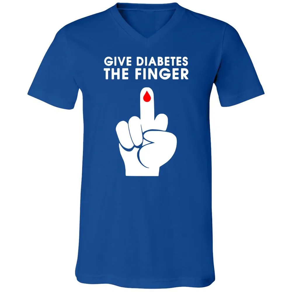 Unisex V-Neck T-Shirt - 1ZH6LUR8 - True Royal - 4