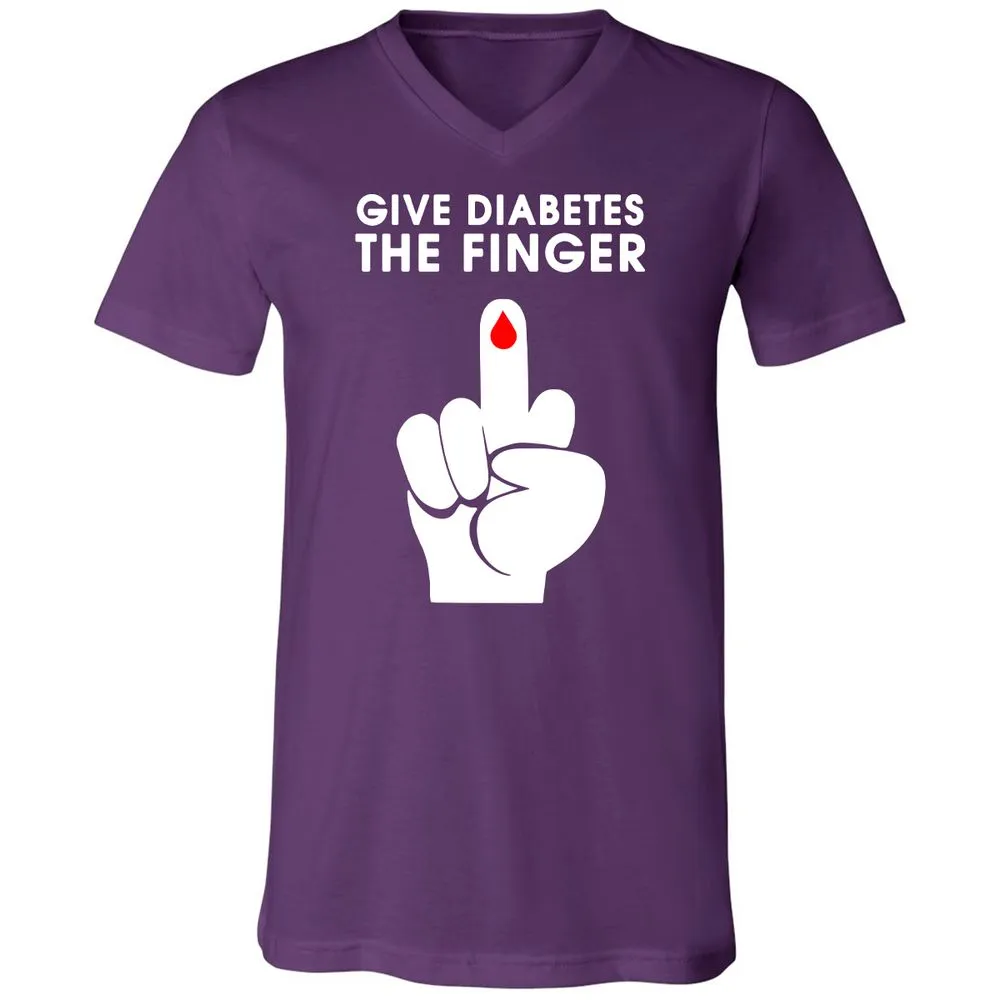 Unisex V-Neck T-Shirt - 1ZH6LUR8 - Team Purple - 9
