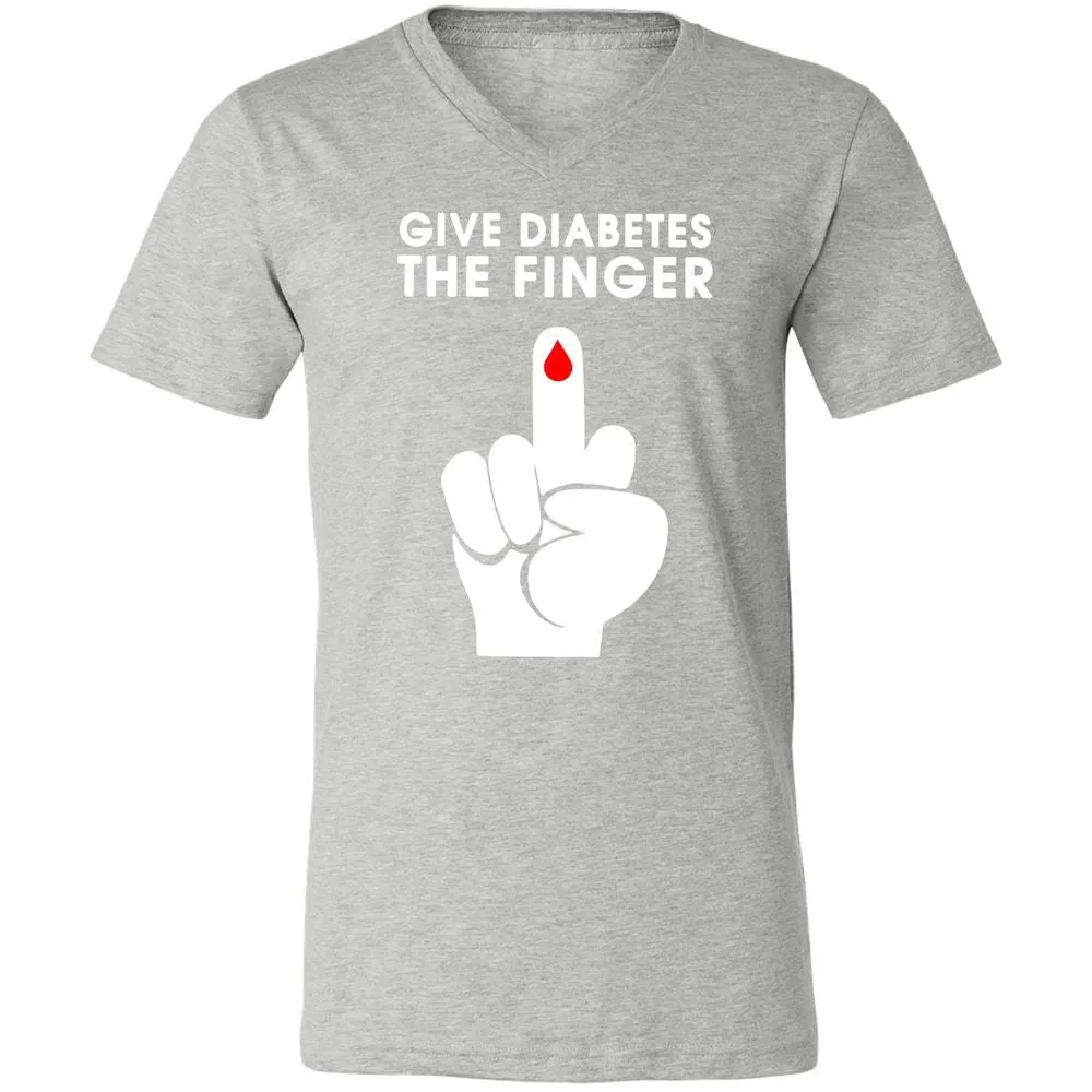 Unisex V-Neck T-Shirt - 1ZH6LUR8 - Athletic Heather - 7