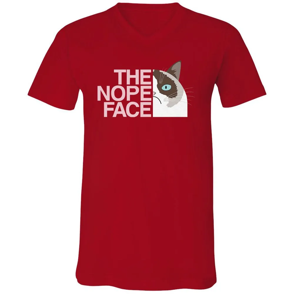 Unisex V-Neck T-Shirt - 6GLSHY9C - Red - 3