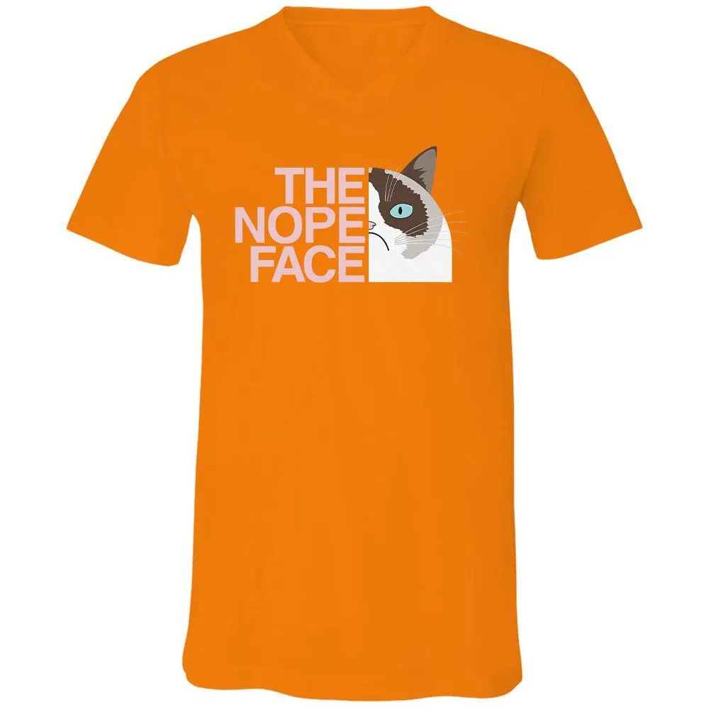 Unisex V-Neck T-Shirt - 6GLSHY9C - Orange - 11