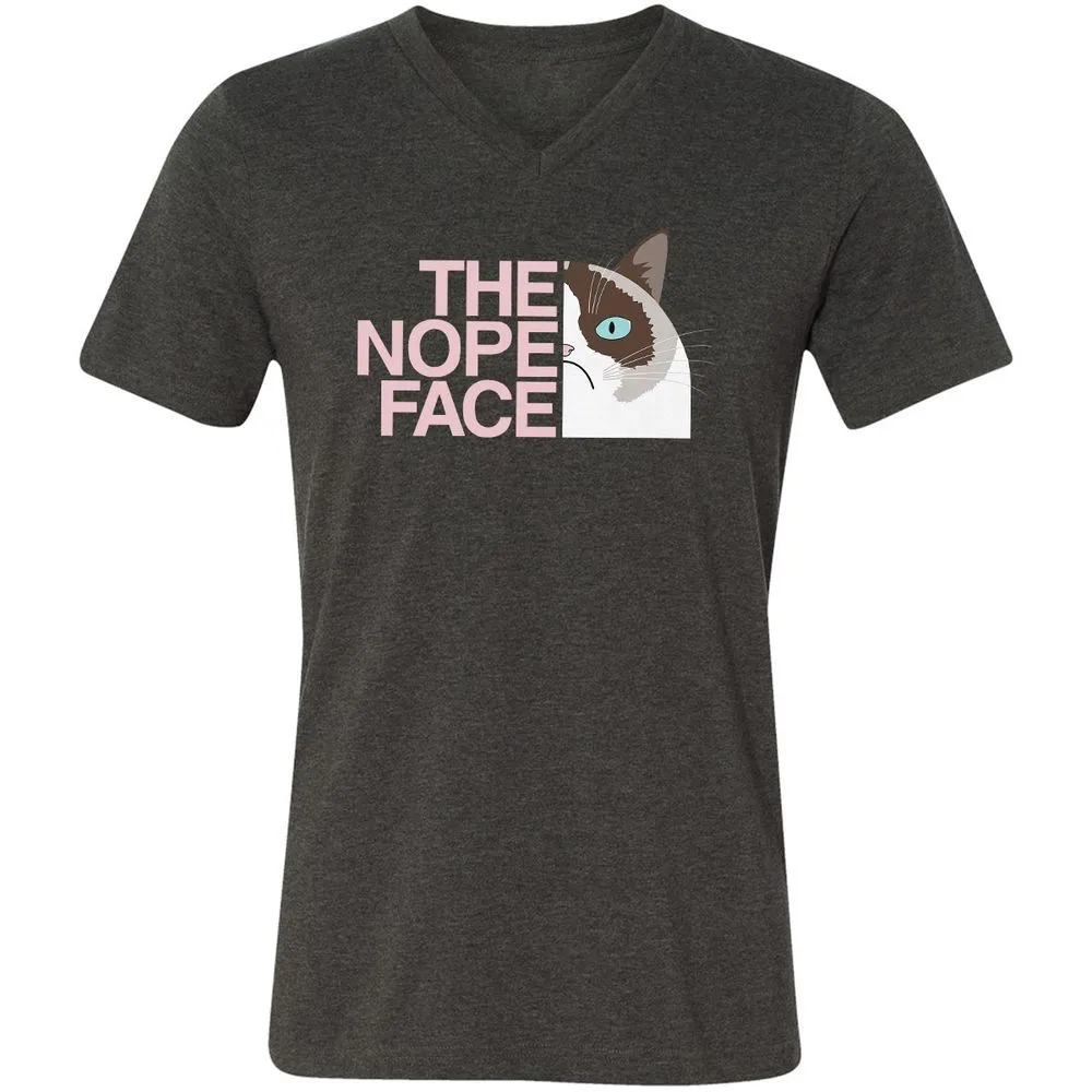 Unisex V-Neck T-Shirt - 6GLSHY9C - Dark Grey Heather - 8