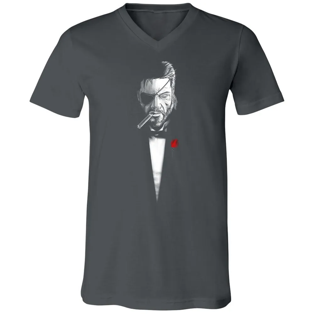 Unisex V-Neck T-Shirt - YM87UFVR - Asphalt - 12