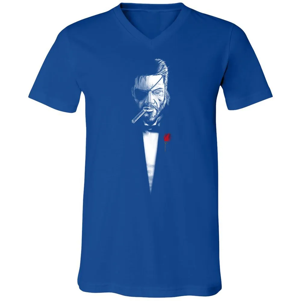 Unisex V-Neck T-Shirt - YM87UFVR - True Royal - 4
