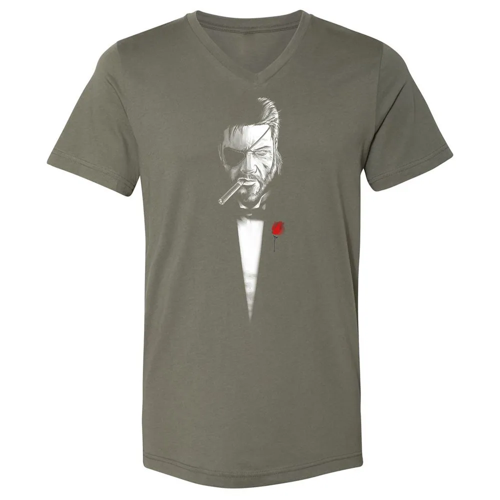 Unisex V-Neck T-Shirt - YM87UFVR - Military Green - 10