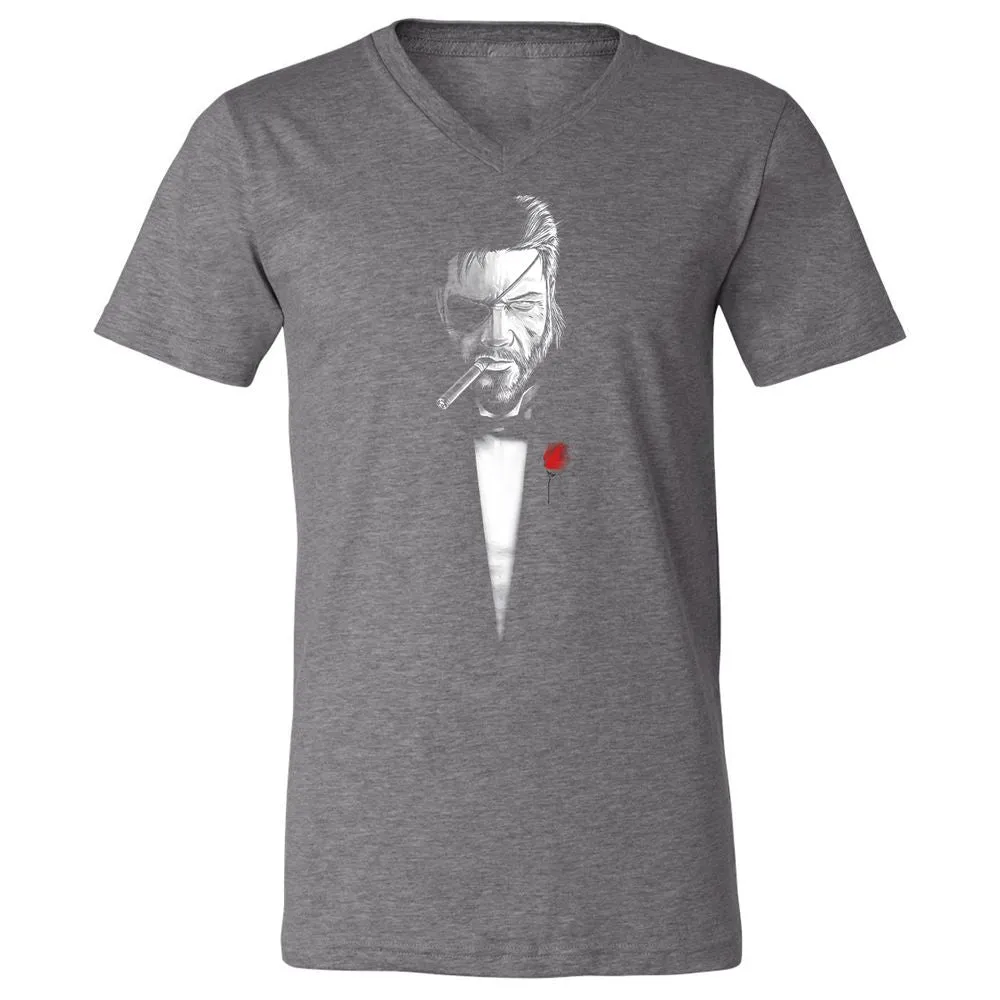 Unisex V-Neck T-Shirt - YM87UFVR - Deep Heather - 13
