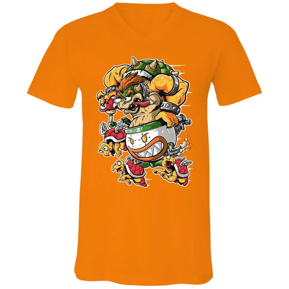 Unisex V-Neck T-Shirt - VS1SEVXJ - Orange - 11