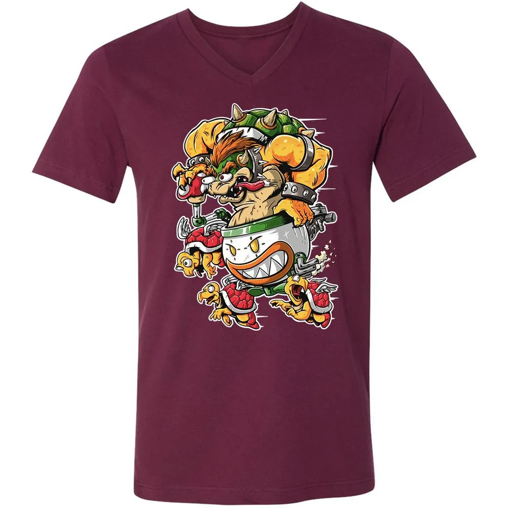 Unisex V-Neck T-Shirt - VS1SEVXJ - Maroon - 6