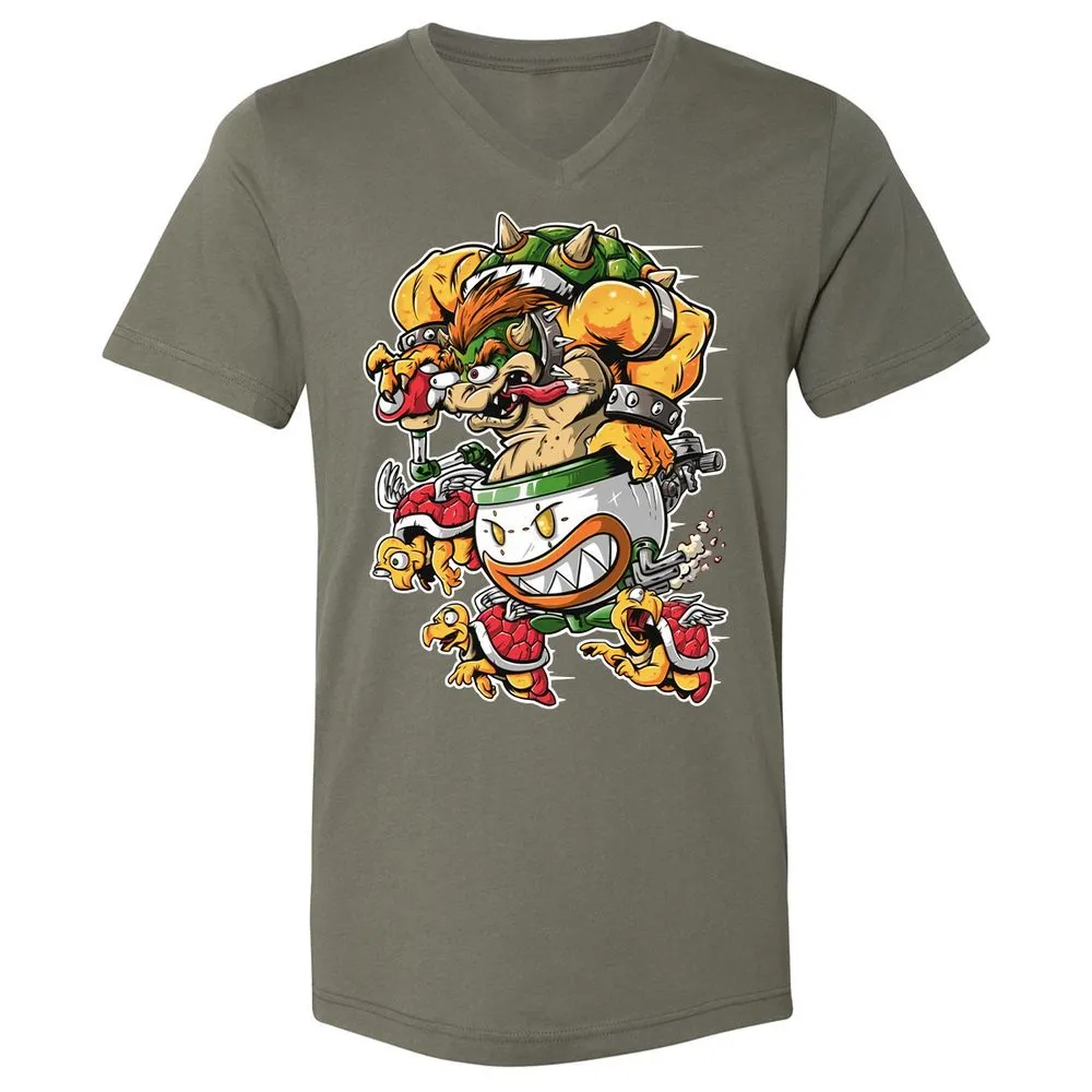 Unisex V-Neck T-Shirt - VS1SEVXJ - Military Green - 10