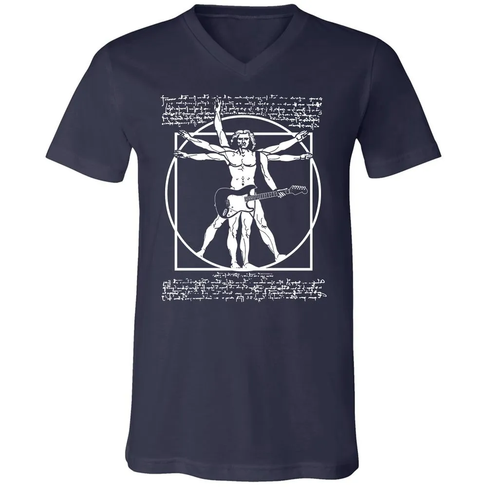 Unisex V-Neck T-Shirt - WF9HMBSC - Navy - 2