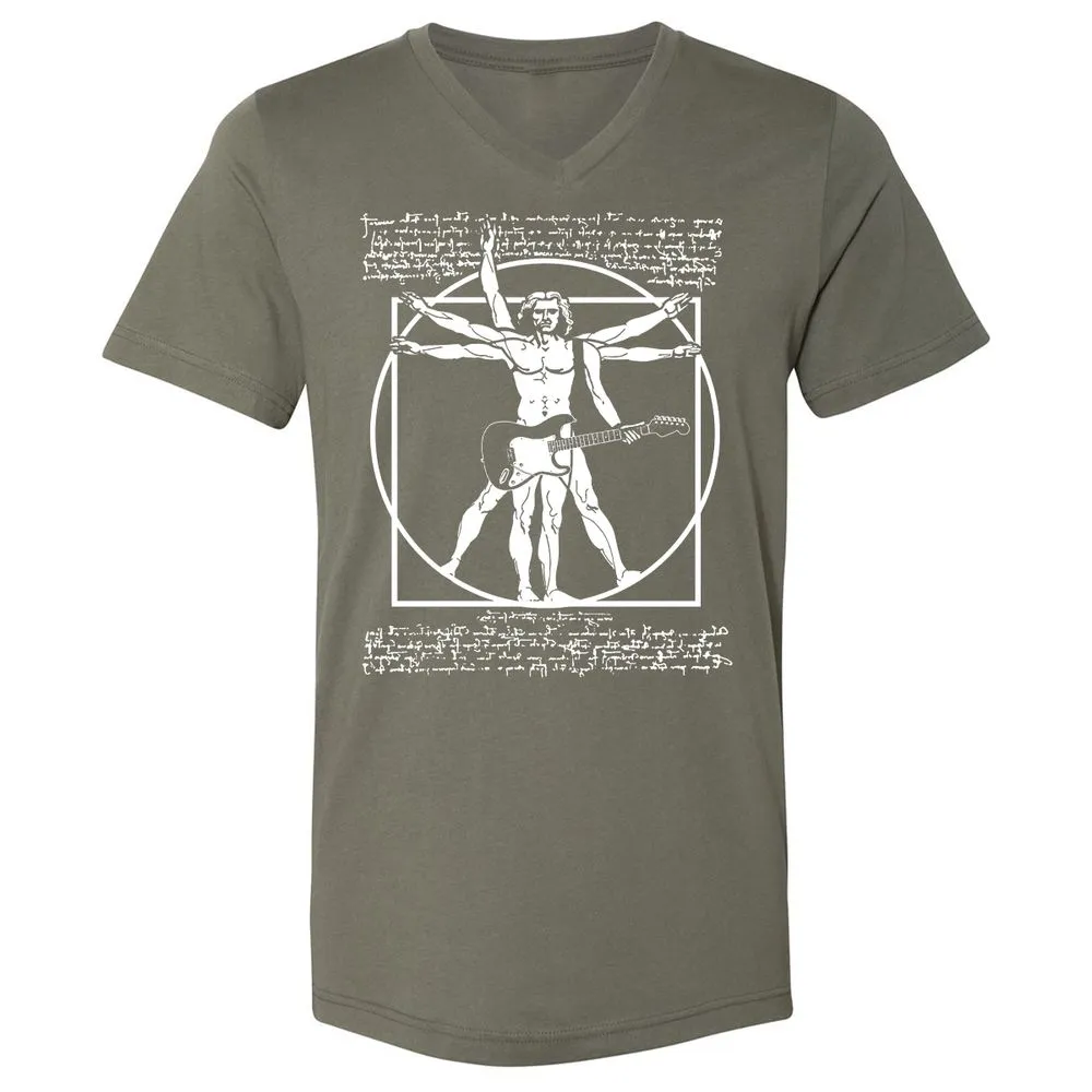 Unisex V-Neck T-Shirt - WF9HMBSC - Military Green - 10