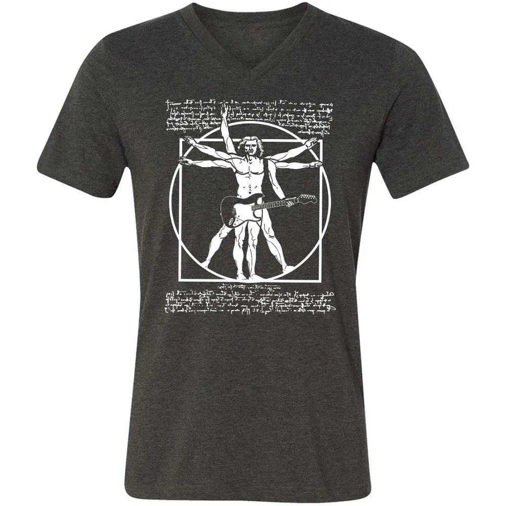 Unisex V-Neck T-Shirt - WF9HMBSC - Dark Grey Heather - 8