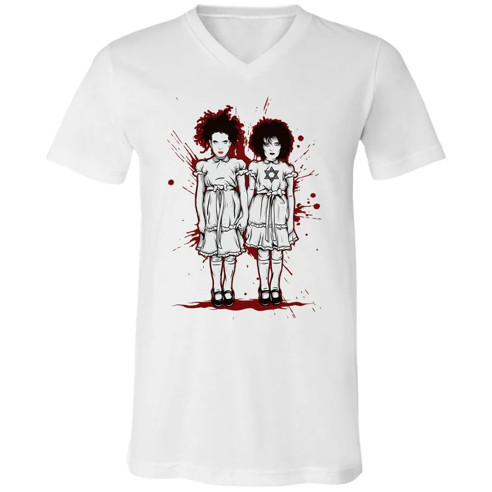 Unisex V-Neck T-Shirt - S1FPTWRP - White - 5