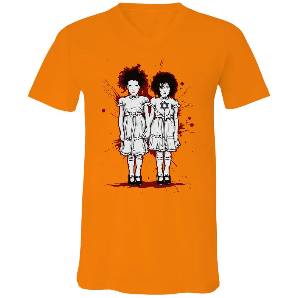 Unisex V-Neck T-Shirt - S1FPTWRP - Orange - 11