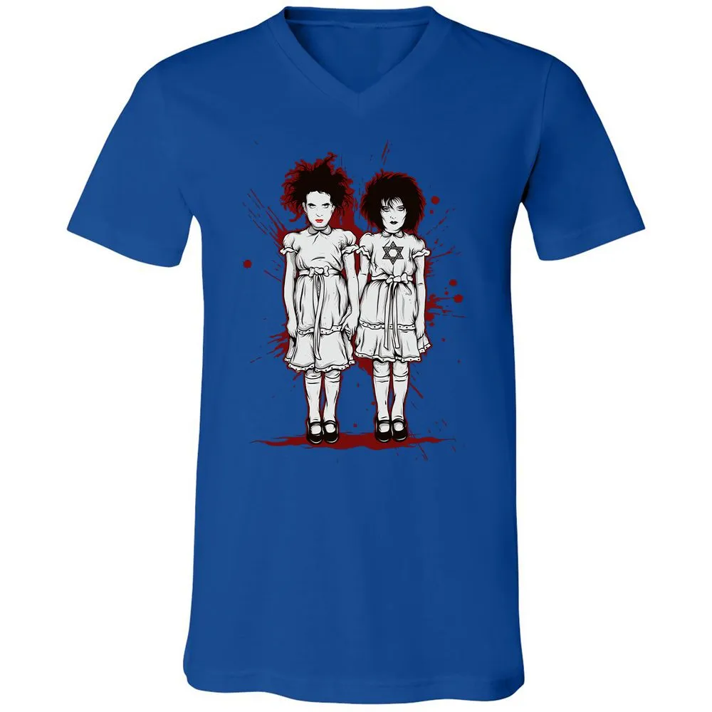 Unisex V-Neck T-Shirt - S1FPTWRP - True Royal - 4