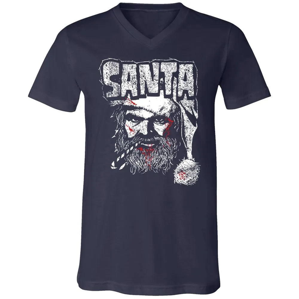 Unisex V-Neck T-Shirt - AT6QF4TE - Navy - 2